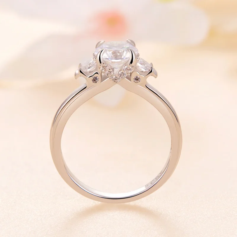(immagine per) Anello Pandora Style Squisito Moissanite - MSR022 - Visualizza 4