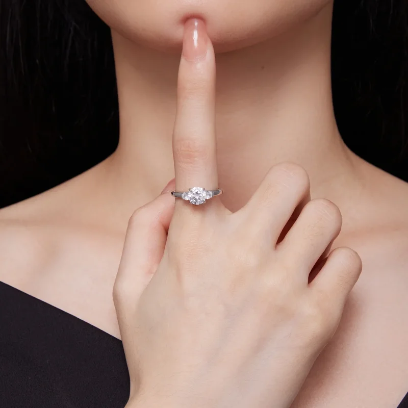 (immagine per) Anello Pandora Style Squisito Moissanite - MSR022 - Visualizza 6