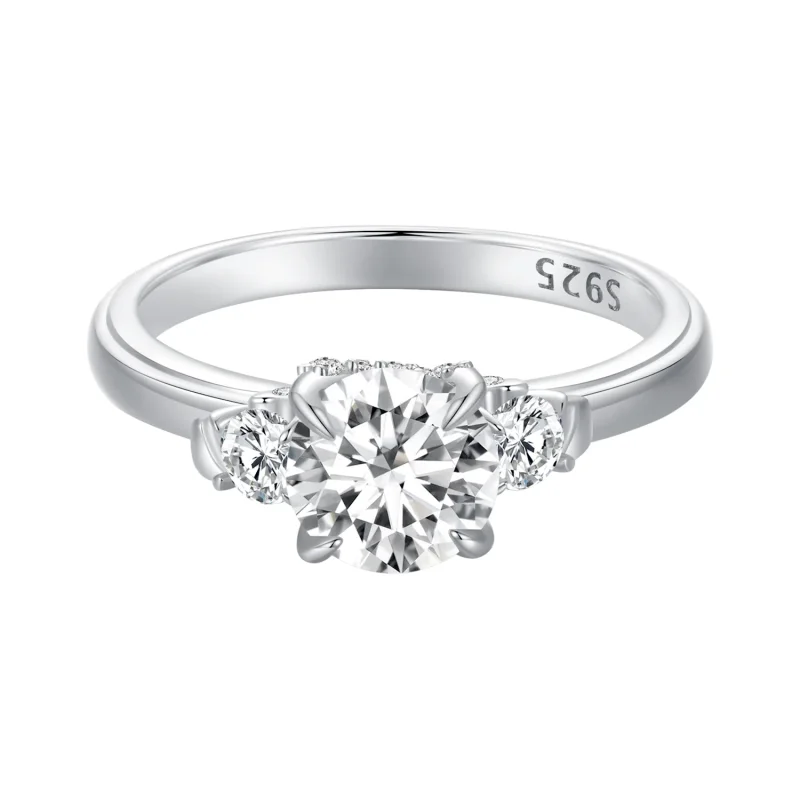 (immagine per) Anello Pandora Style Squisito Moissanite - MSR022 - Visualizza 8