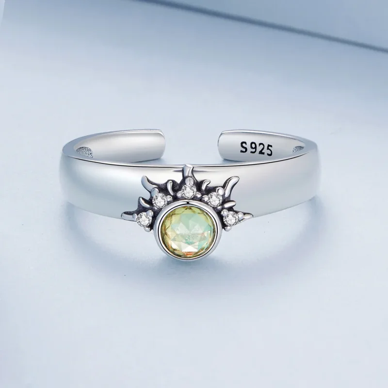(immagine per) Anello per coppie stile Pandora con sole, luna e stelle - BSR491-E - Visualizza 3