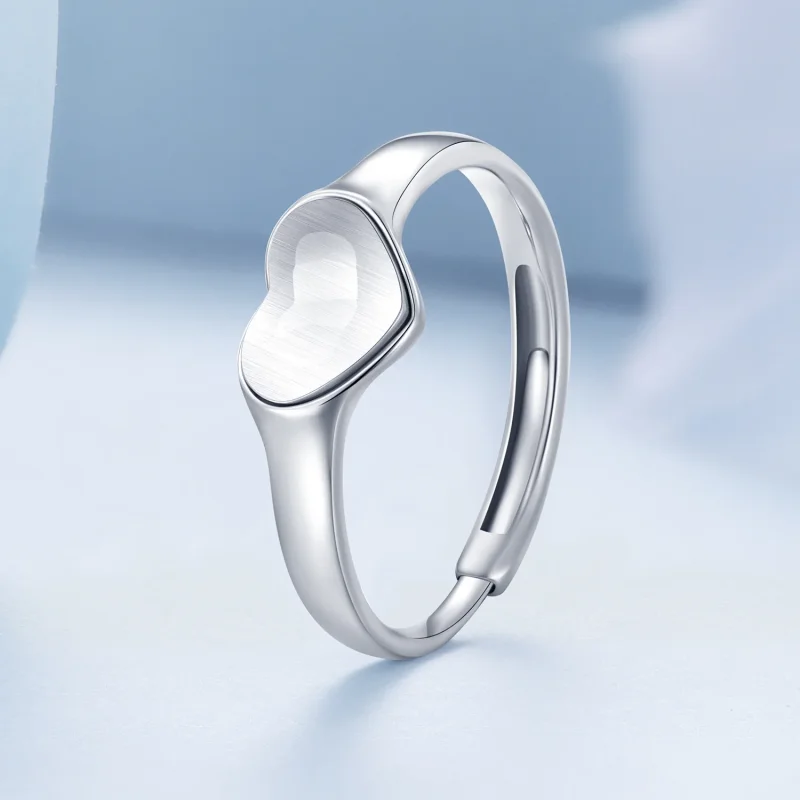 (immagine per) Anello riflettente a forma di cuore in stile Pandora - BSR434 - Visualizza 2