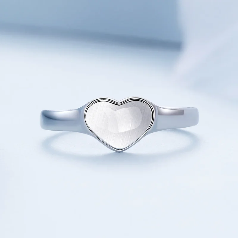 (immagine per) Anello riflettente a forma di cuore in stile Pandora - BSR434 - Visualizza 3