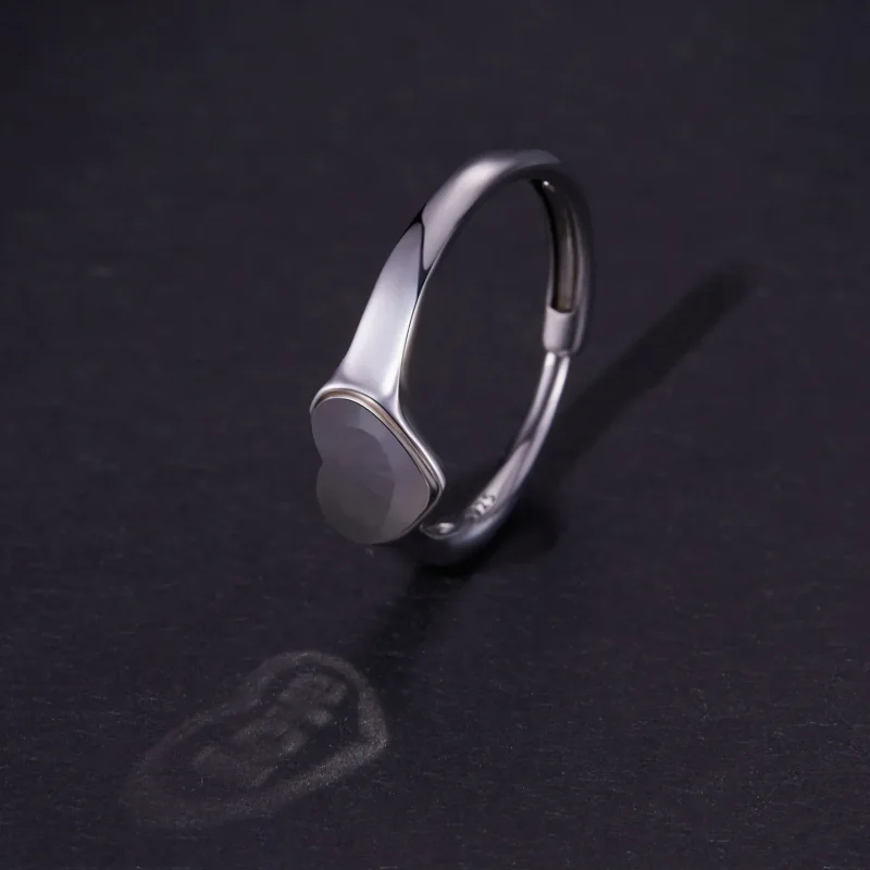(immagine per) Anello riflettente a forma di cuore in stile Pandora - BSR434 - Visualizza 4