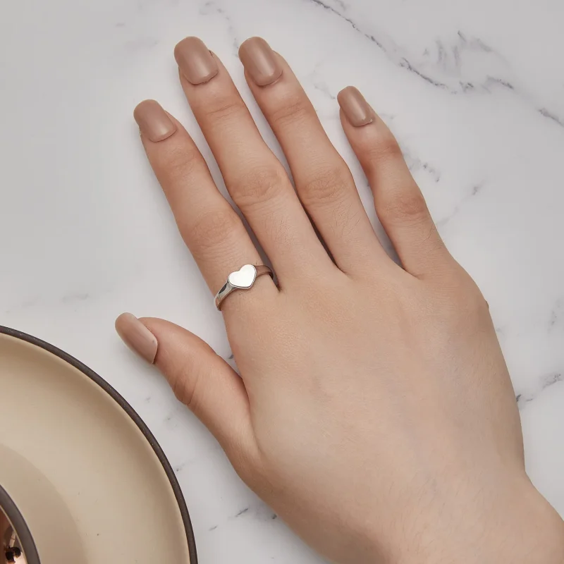 (immagine per) Anello riflettente a forma di cuore in stile Pandora - BSR434 - Visualizza 5