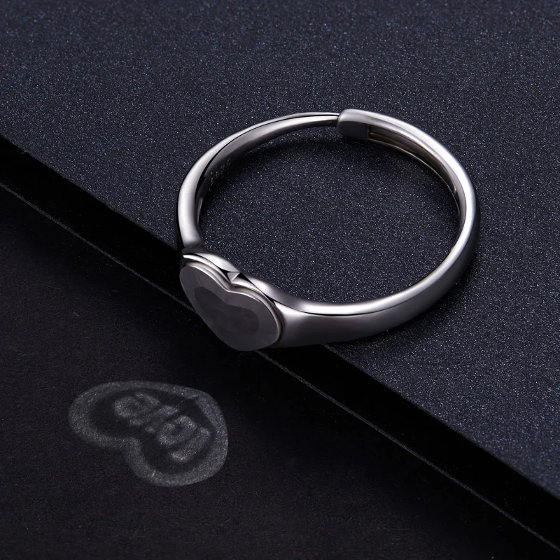 (immagine per) Anello riflettente a forma di cuore in stile Pandora - BSR434 - Visualizza 7