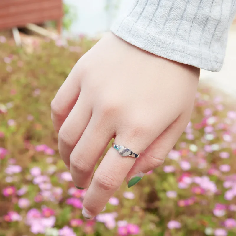 (immagine per) Anello riflettente a forma di cuore in stile Pandora - BSR434 - Visualizza 9