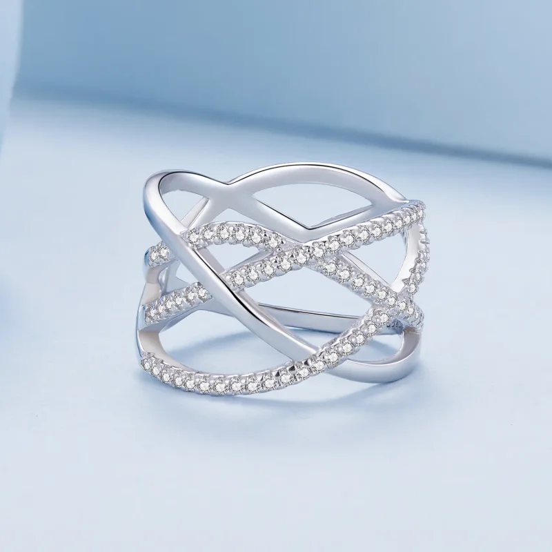 (immagine per) Anello Samsara Pandora Style Semplice - BSR396 - Visualizza 3