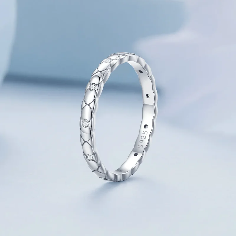 (immagine per) Anello singolo Pandora Style semplice - BSR425 - Visualizza 2