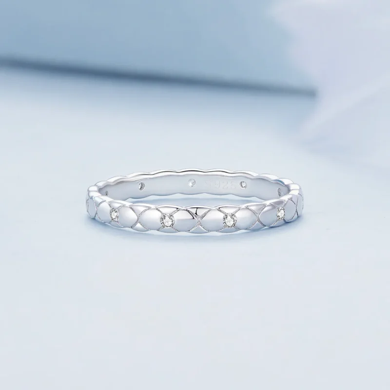 (immagine per) Anello singolo Pandora Style semplice - BSR425 - Visualizza 3
