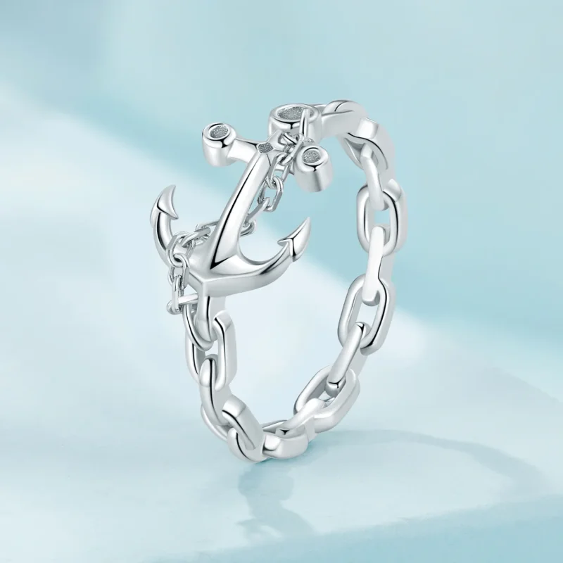 (immagine per) Anello stile Pandora con ancora - SCR949 - Visualizza 2