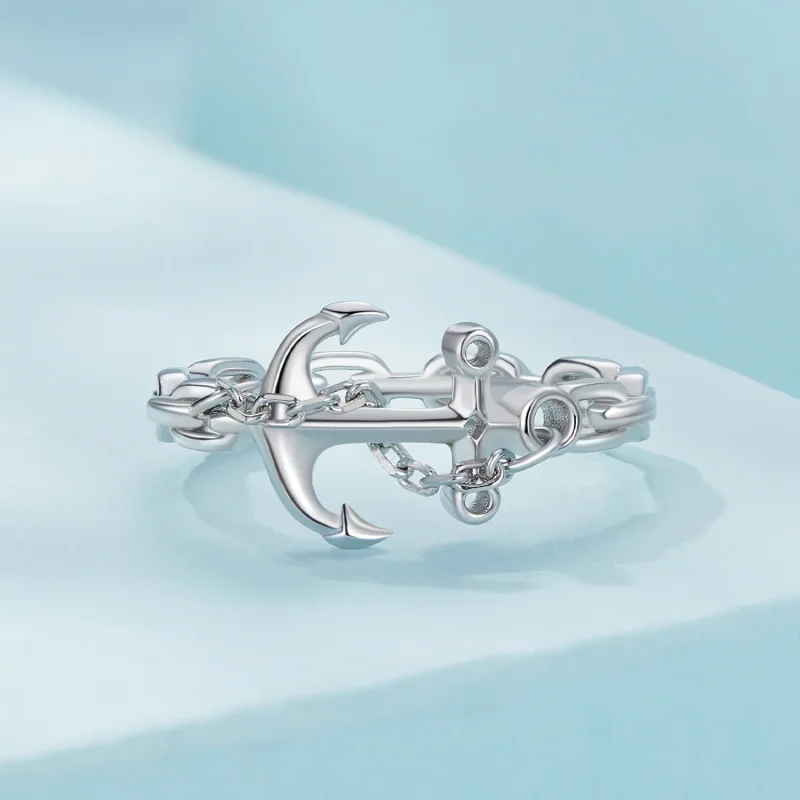 (immagine per) Anello stile Pandora con ancora - SCR949 - Visualizza 3