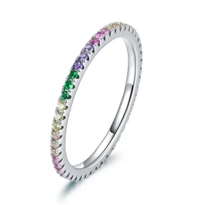 (immagine per) Anello stile Pandora con arcobaleno - BSR168