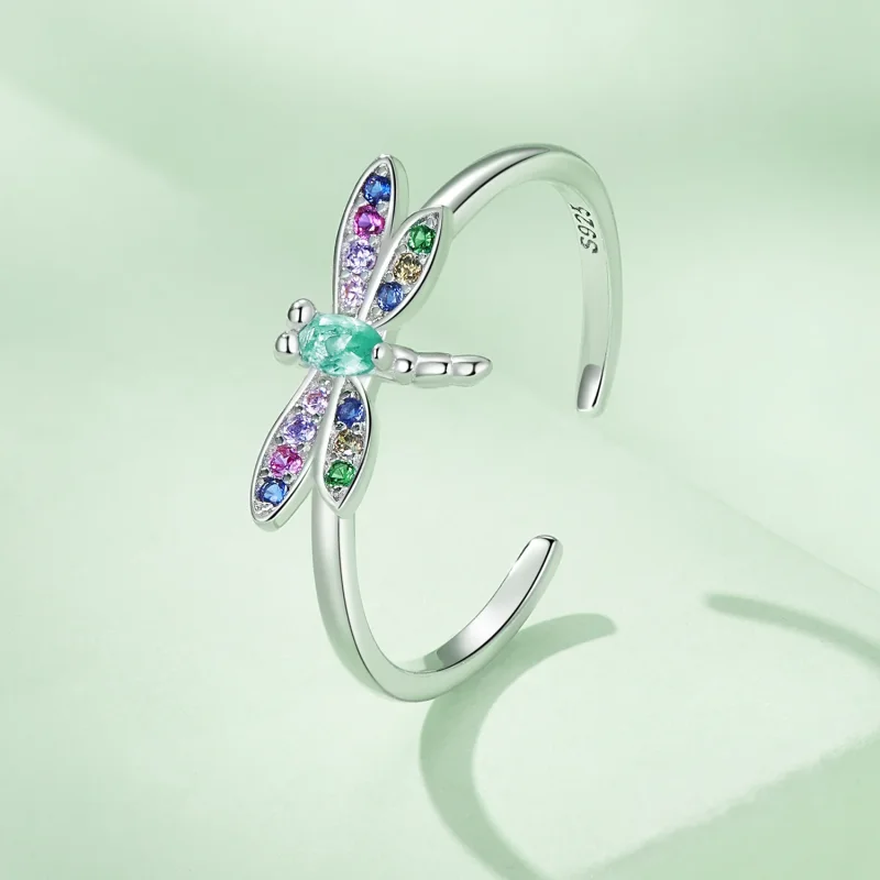 (immagine per) Anello stile Pandora con libellula - BSR384 - Visualizza 2