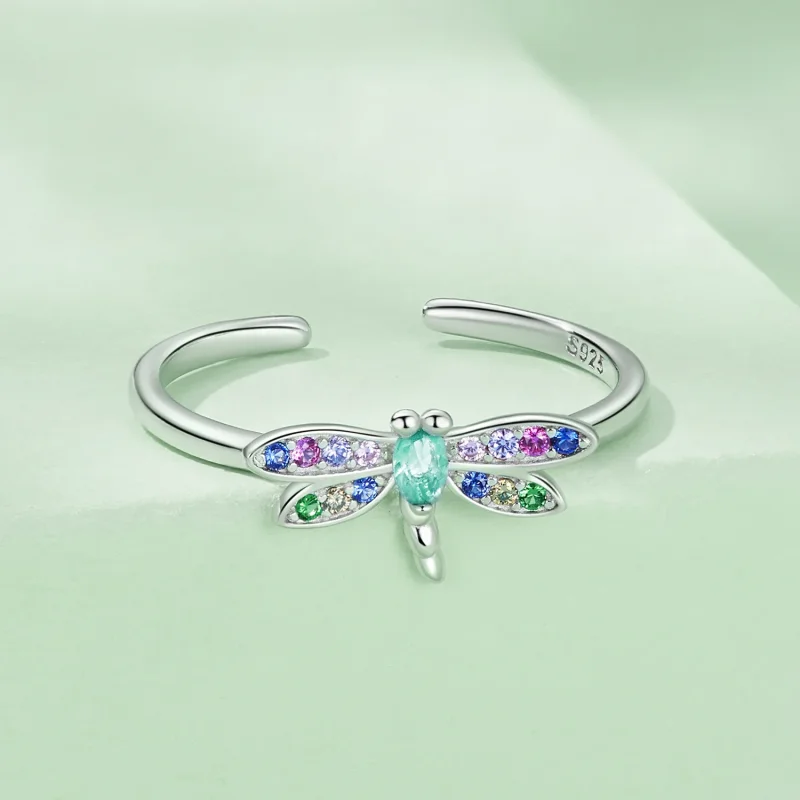 (immagine per) Anello stile Pandora con libellula - BSR384 - Visualizza 3