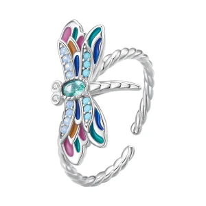 (immagine per) Anello stile Pandora con libellula - BSR385