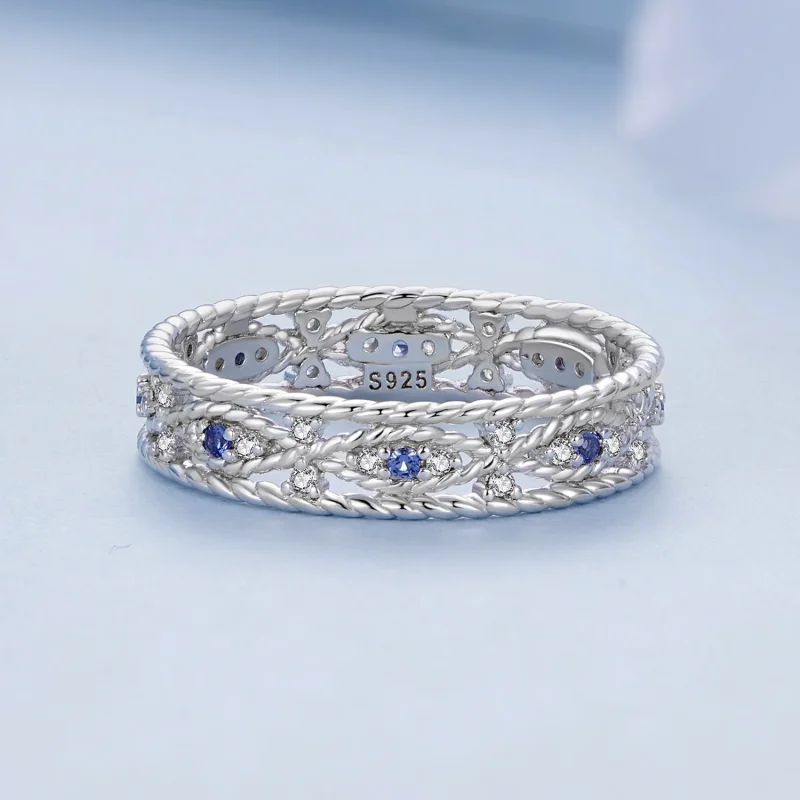 (immagine per) Anello stile Pandora con occhio diabolico - BSR456 - Visualizza 3