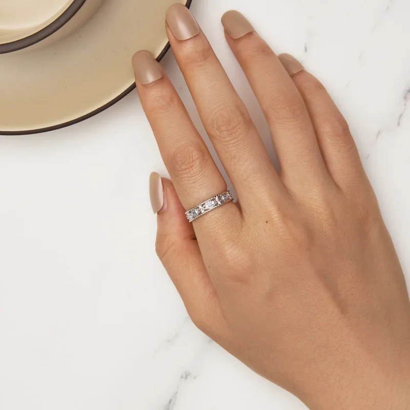 (immagine per) Anello stile Pandora con occhio diabolico - BSR456 - Visualizza 5