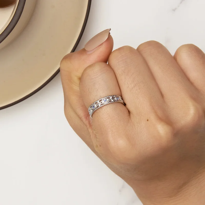 (immagine per) Anello stile Pandora con occhio diabolico - BSR456 - Visualizza 6