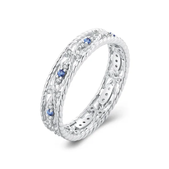 (immagine per) Anello stile Pandora con occhio diabolico - BSR456