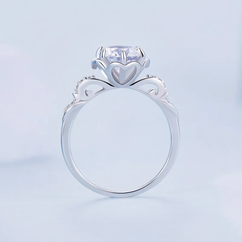 (immagine per) Anello stile Pandora con rosa romantica - BSR387 - Visualizza 3