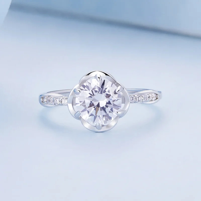 (immagine per) Anello stile Pandora con rosa romantica - BSR387 - Visualizza 4