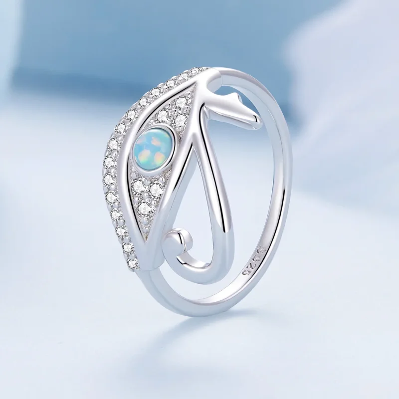 (immagine per) Anello stile Pandora con zircone Occhio di Horus - BSR403 - Visualizza 2