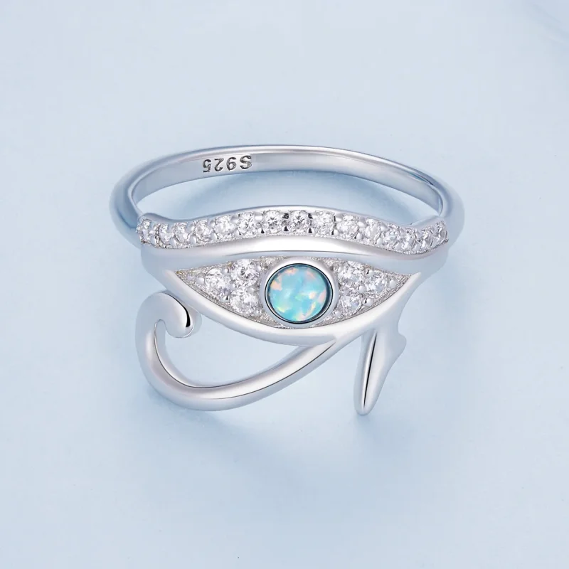 (immagine per) Anello stile Pandora con zircone Occhio di Horus - BSR403 - Visualizza 3