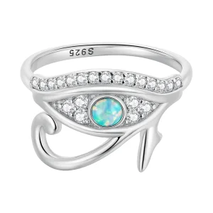 (immagine per) Anello stile Pandora con zircone Occhio di Horus - BSR403