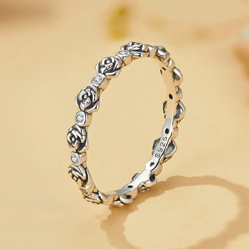 (immagine per) Anello stile Pandora in oro rosa - SCR960 - Visualizza 2