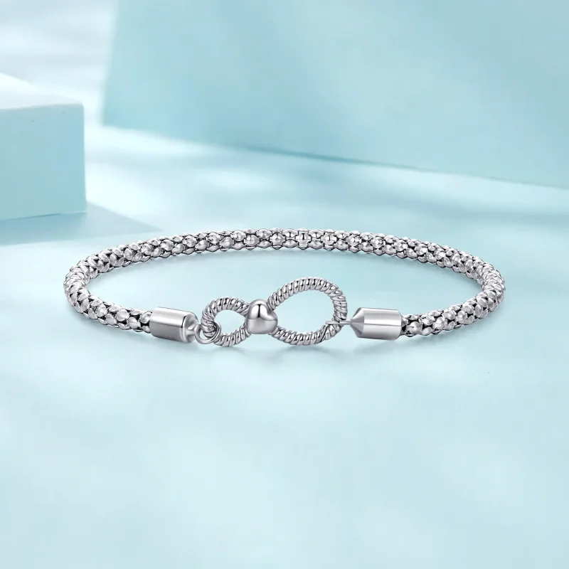 (immagine per) Braccialetto a catena base di stile Pandora con simbolo dell'infinito - SCB260 - Visualizza 3