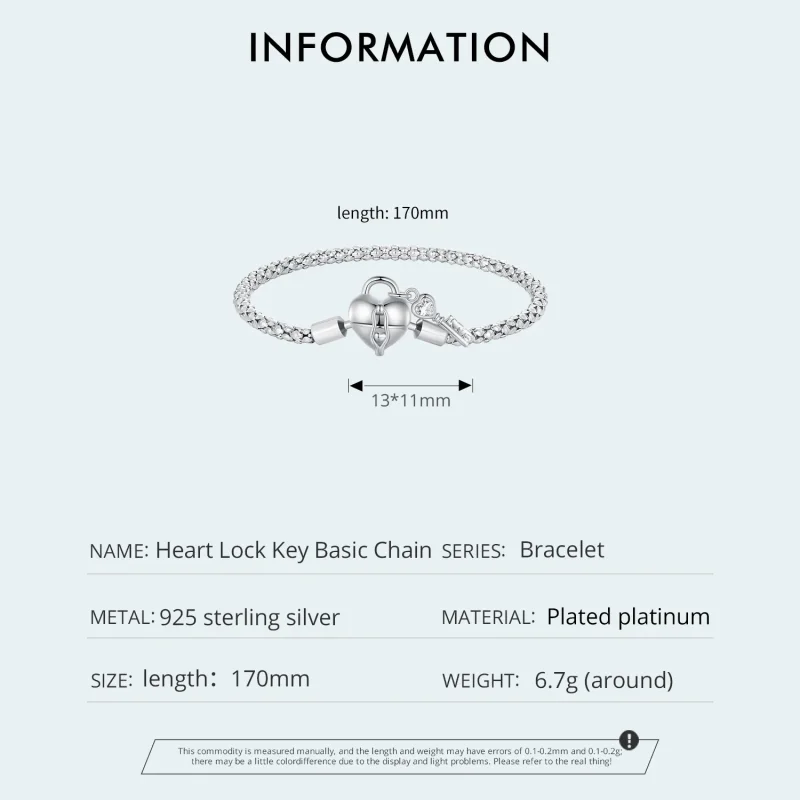 (immagine per) Braccialetto a catena con pendente a forma di cuore e lucchetto stile Pandora - - Visualizza 4