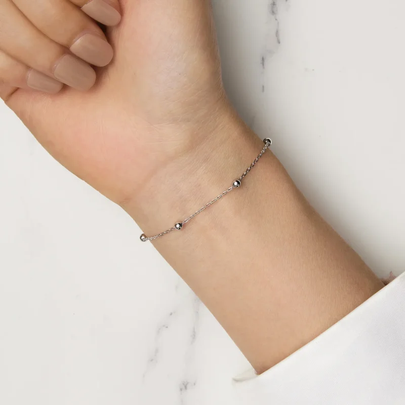 (immagine per) Braccialetto a catena con perline a forma di coda di pesce in stile Pandora - SC - Visualizza 7