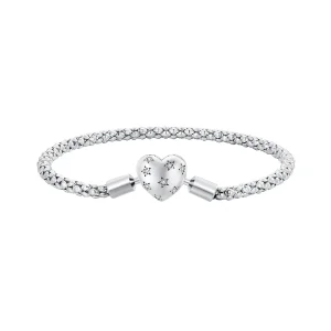 Braccialetto a catena di base a cuore di stile Pandora - BSB135 (immagine per) Braccialetto a catena di base a cuore di stile Pandora - BSB135