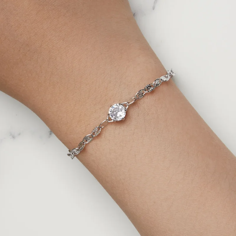 (immagine per) Braccialetto a catena di zirconi Pandora Style con brillantezza fine - BSB142 - Visualizza 7