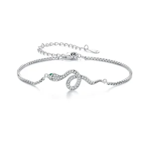 Braccialetto a catena serpente Pandora Style - SCB261 (immagine per) Braccialetto a catena serpente Pandora Style - SCB261