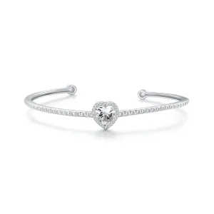 (immagine per) Braccialetto aperto a forma di cuore in stile Pandora - BSB131