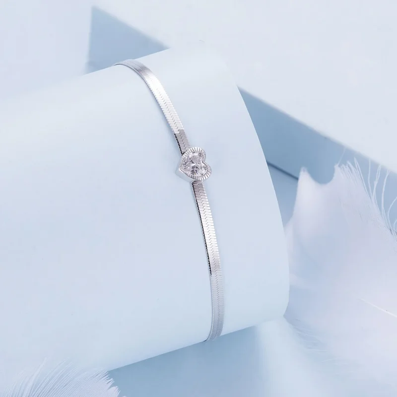 (immagine per) Braccialetto stile Pandora Love - BSB153 - Visualizza 2