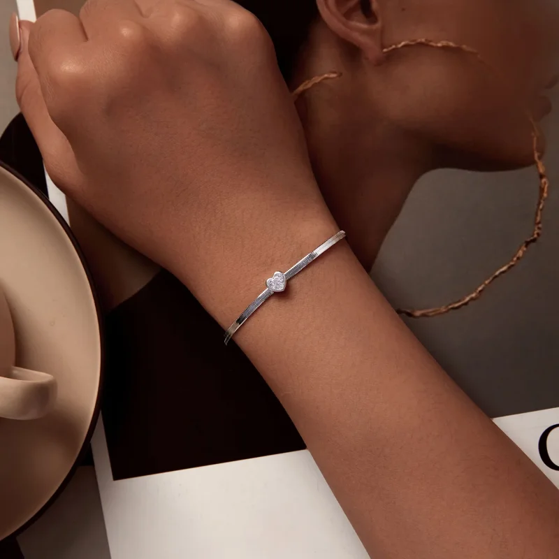 (immagine per) Braccialetto stile Pandora Love - BSB153 - Visualizza 4