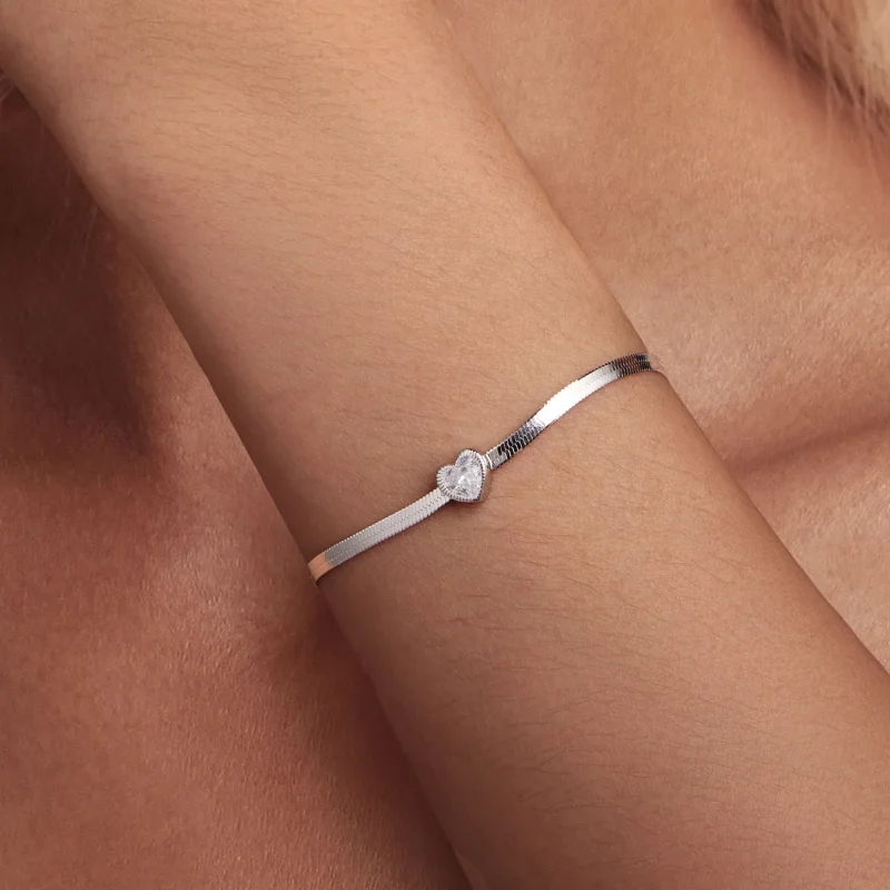 (immagine per) Braccialetto stile Pandora Love - BSB153 - Visualizza 5