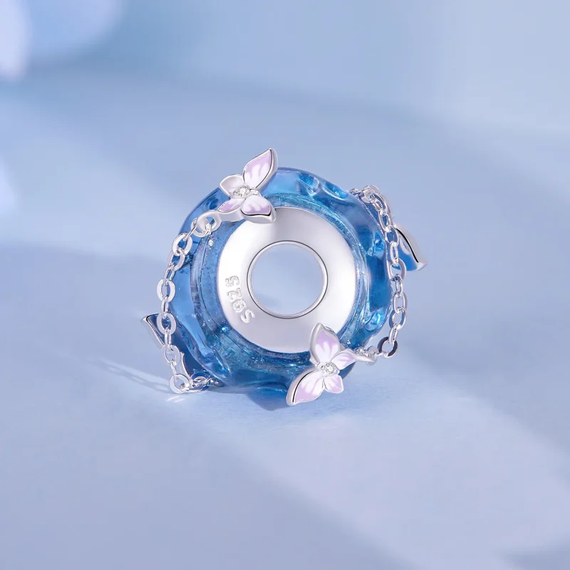 (immagine per) Charm a farfalla con nappina in stile Pandora - SCC2461 - Visualizza 3