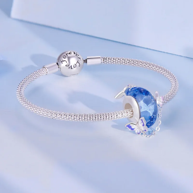 (immagine per) Charm a farfalla con nappina in stile Pandora - SCC2461 - Visualizza 5