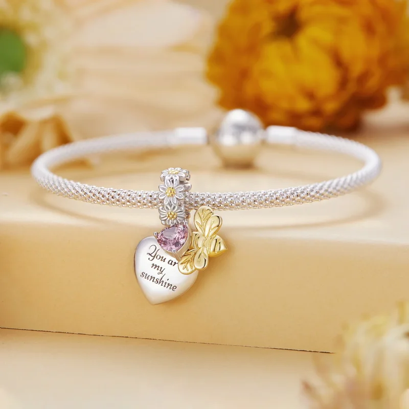 (immagine per) Charm a forma di ape margherita in stile Pandora - BSC816 - Visualizza 3
