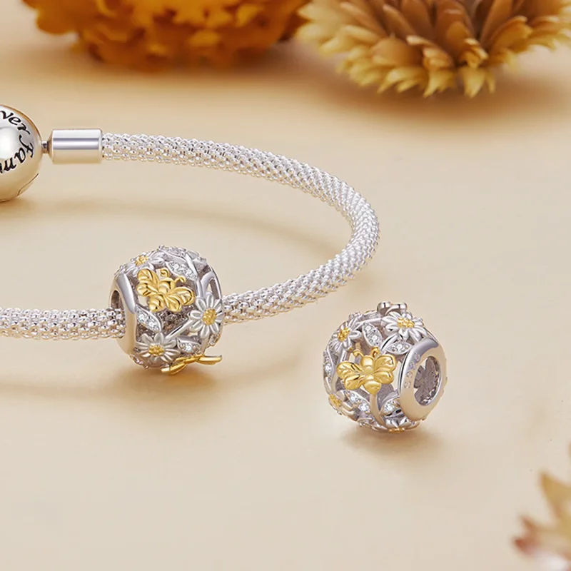 (immagine per) Charm a forma di ape margherita nello stile di Pandora - BSC818 - Visualizza 4