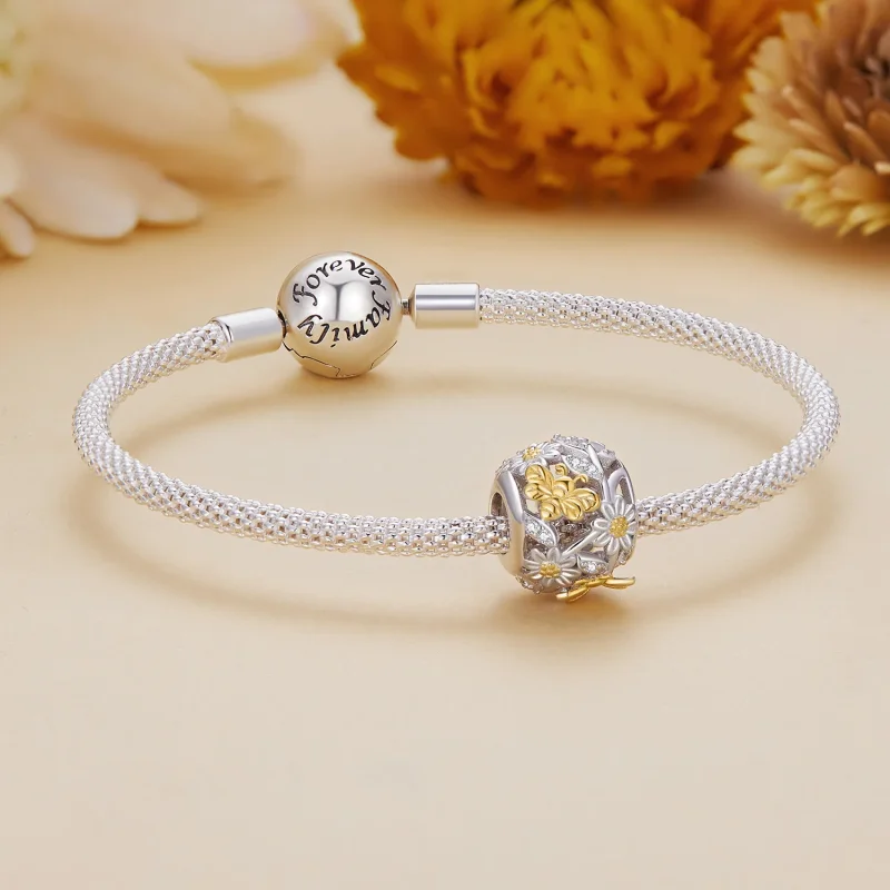 (immagine per) Charm a forma di ape margherita nello stile di Pandora - BSC818 - Visualizza 5