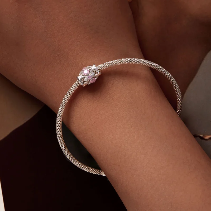 (immagine per) Charm a forma di cuore con cintura stretta di stile Pandora - BSC924 - Visualizza 7