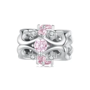 Charm a forma di cuore con cintura stretta di stile Pandora - BSC924 (immagine per) Charm a forma di cuore con cintura stretta di stile Pandora - BSC924