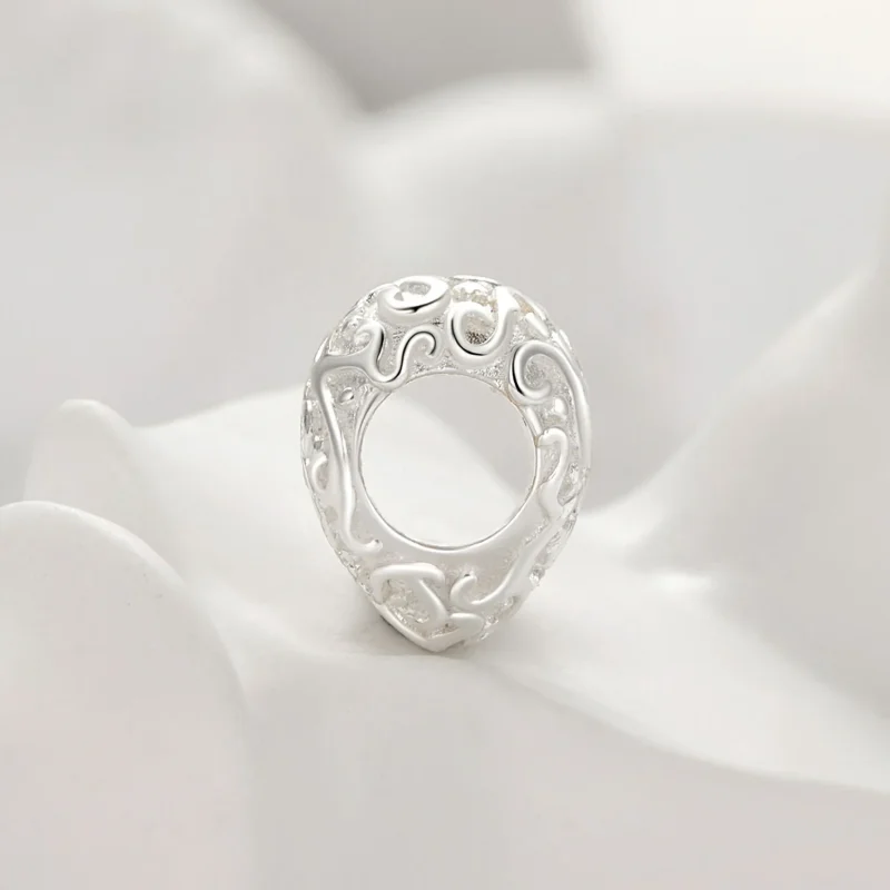(immagine per) Charm a forma di cuore con motivo stile Pandora - SCC2618 - Visualizza 3