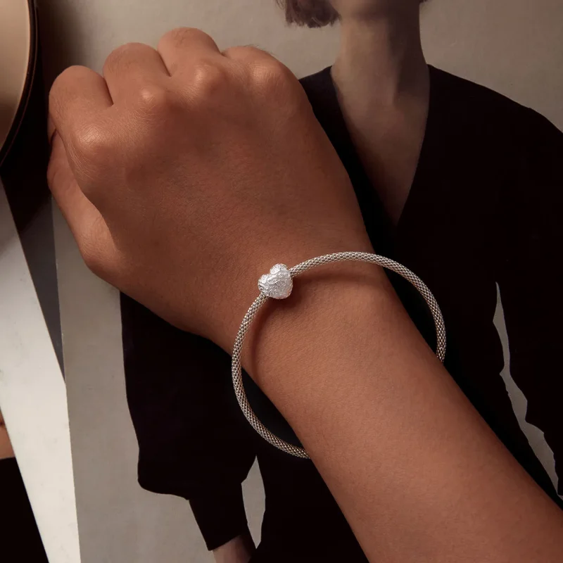 (immagine per) Charm a forma di cuore con motivo stile Pandora - SCC2618 - Visualizza 6