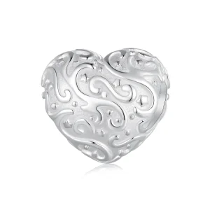 Charm a forma di cuore con motivo stile Pandora - SCC2618 (immagine per) Charm a forma di cuore con motivo stile Pandora - SCC2618