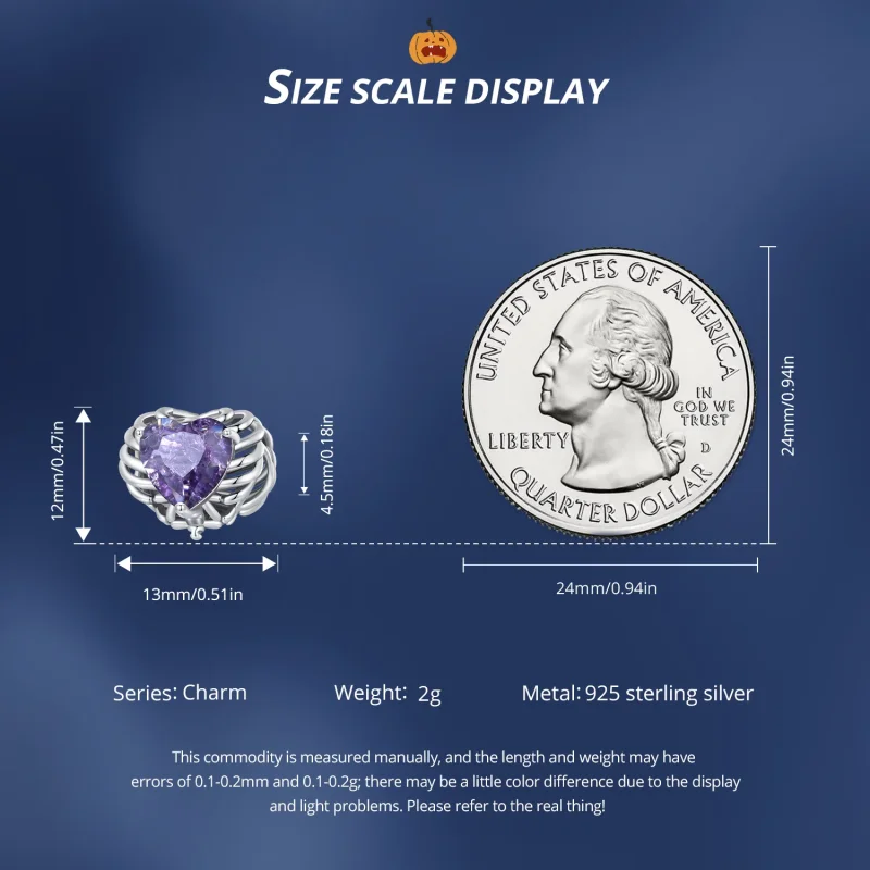 (immagine per) Charm a forma di cuore scheletro in stile Pandora - BSC910 - Visualizza 7